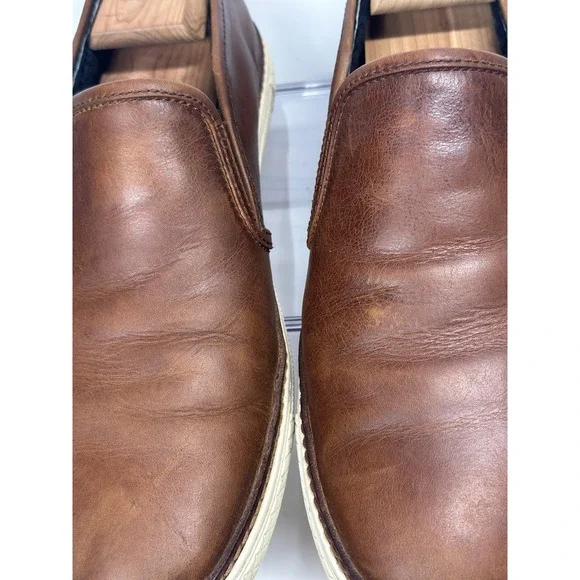 Frye Gates Slip On Brown Leather Loafer Sneakers Casual Shoes Men's Size 11.5 - Picture 5 of 11
